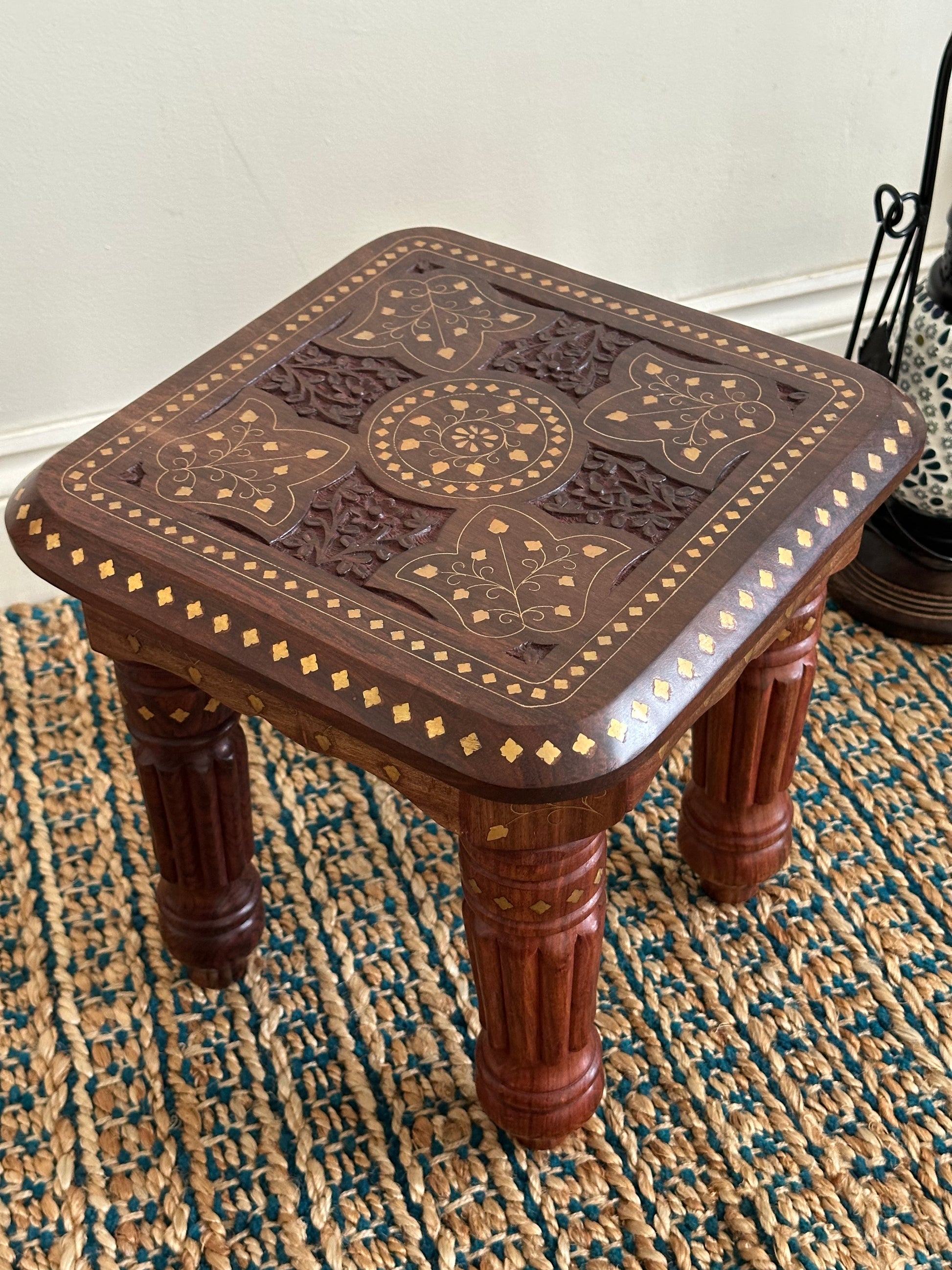 Solid Sheesham wood coffee table in Indian Rosewood