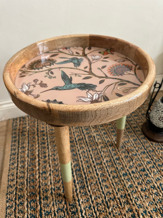 Small Light Wood Coffee Table Tray