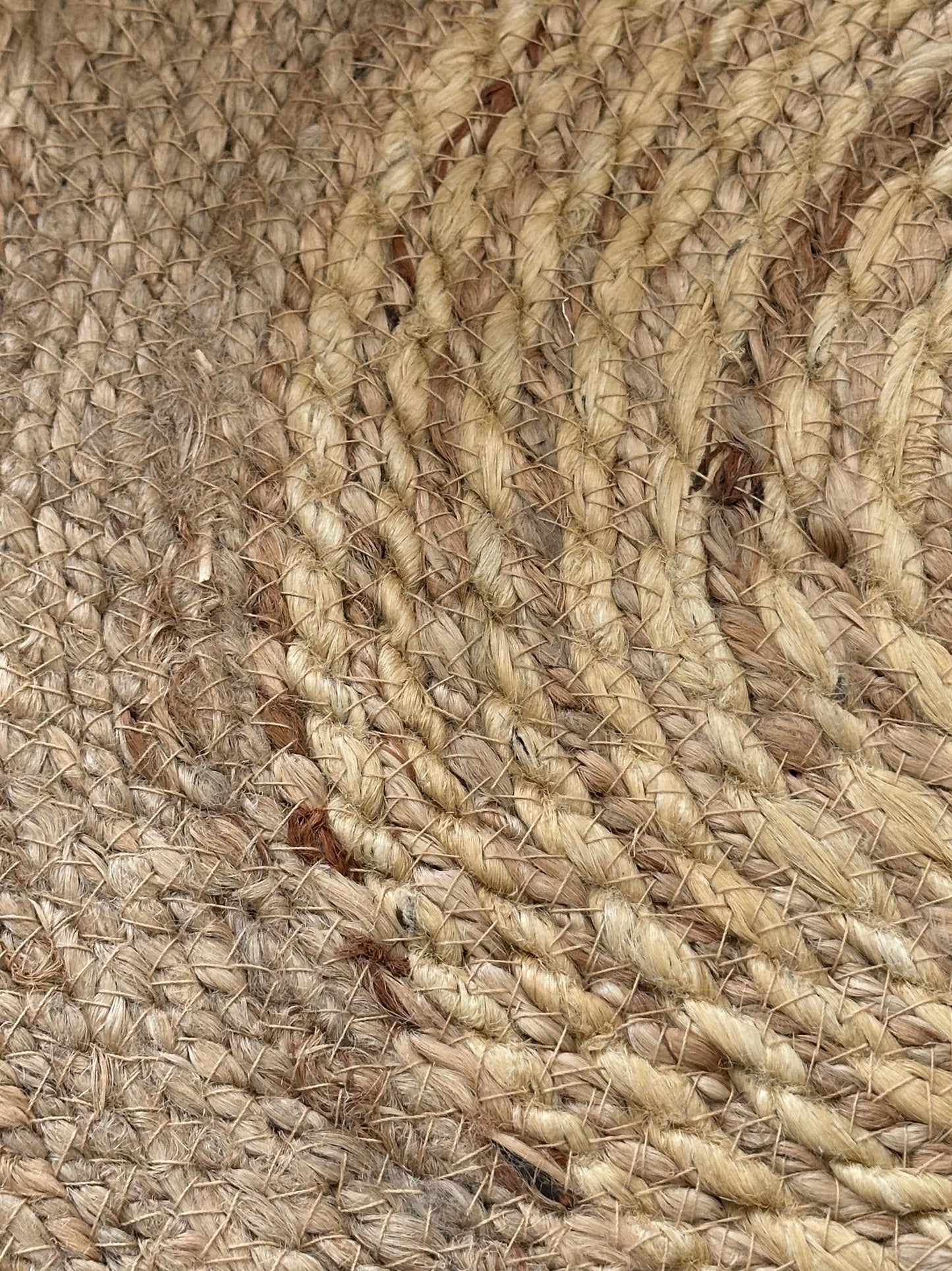 Natural Two-Tone Jute Rug