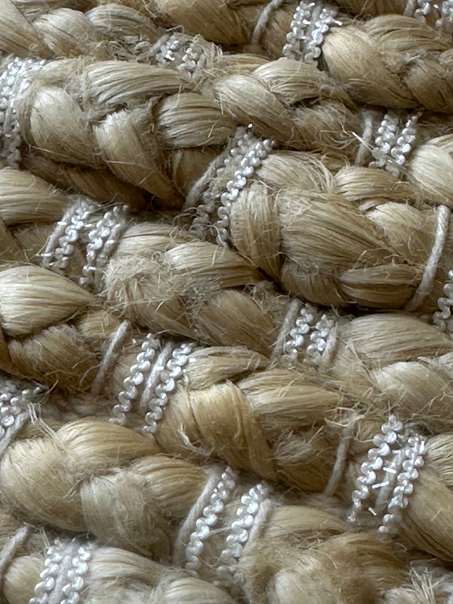Textured jute rug for home décor