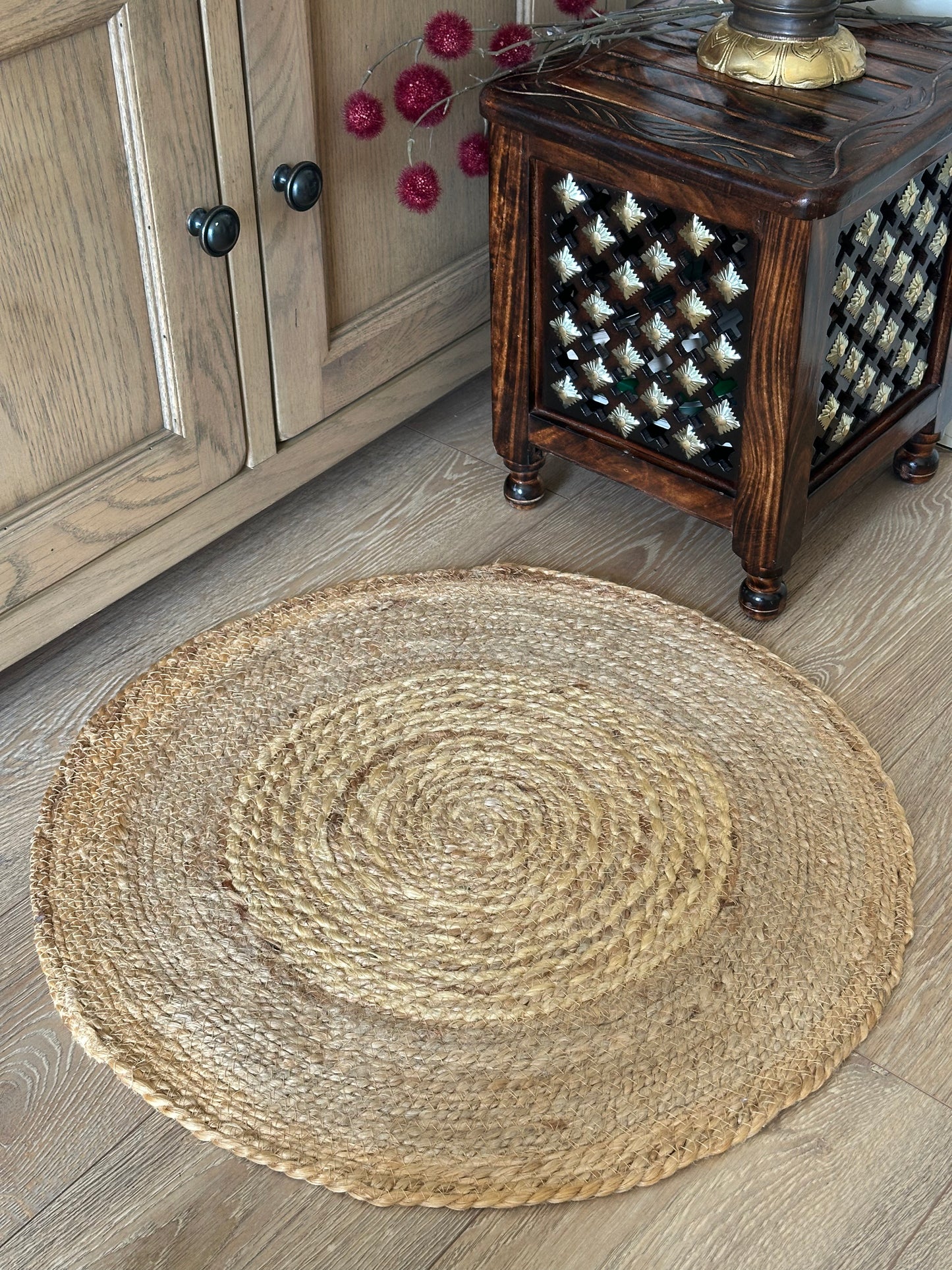 Natural Two-Tone Jute Rug