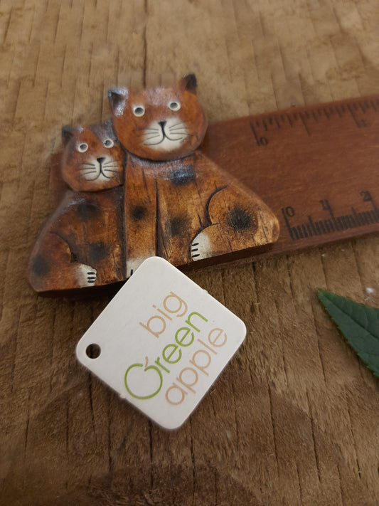 big green apple, wooden cat ruler, eco friendly online stores, ethical shopping, fair trade