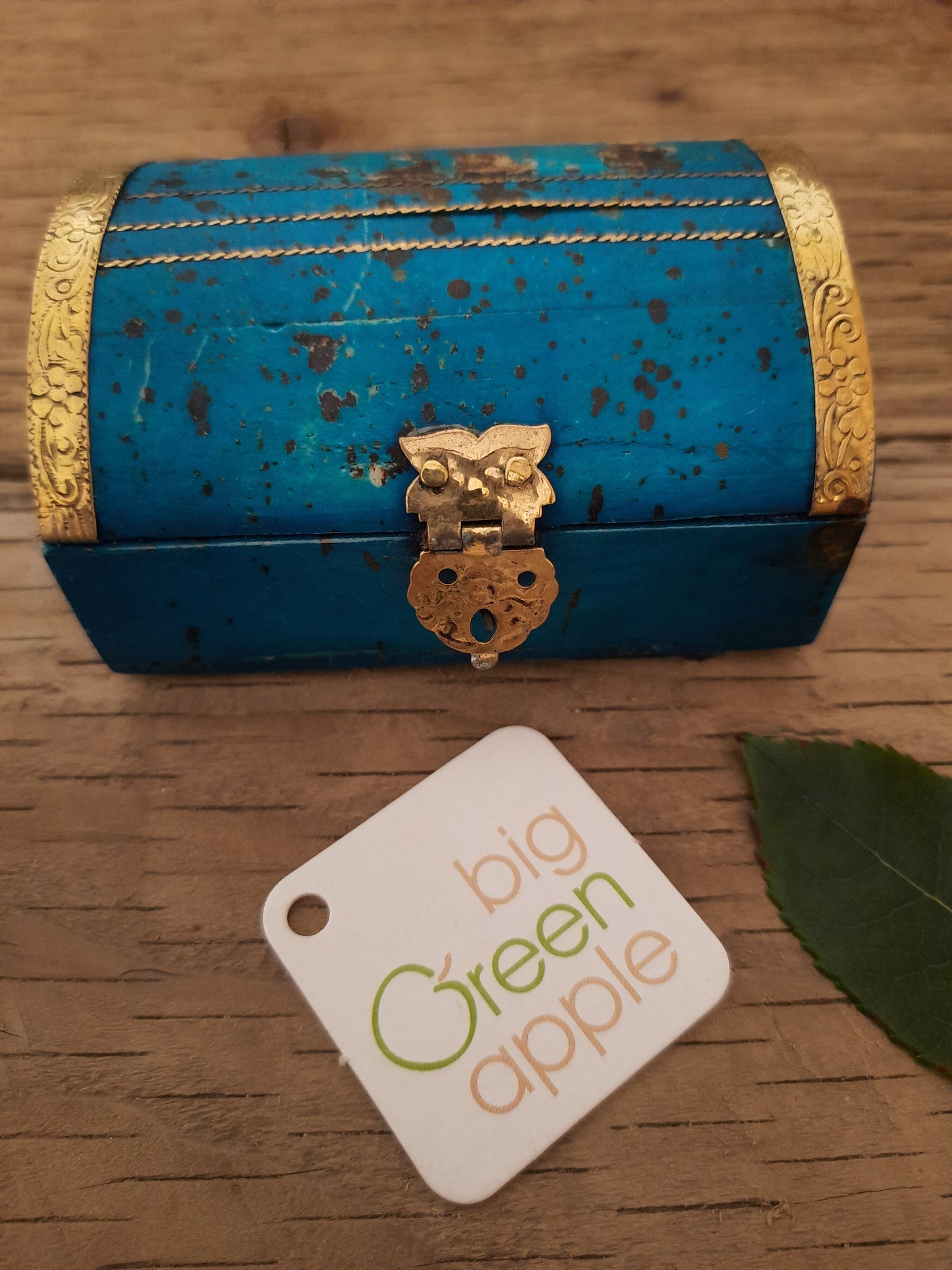 Vintage Style Wooden Trinket