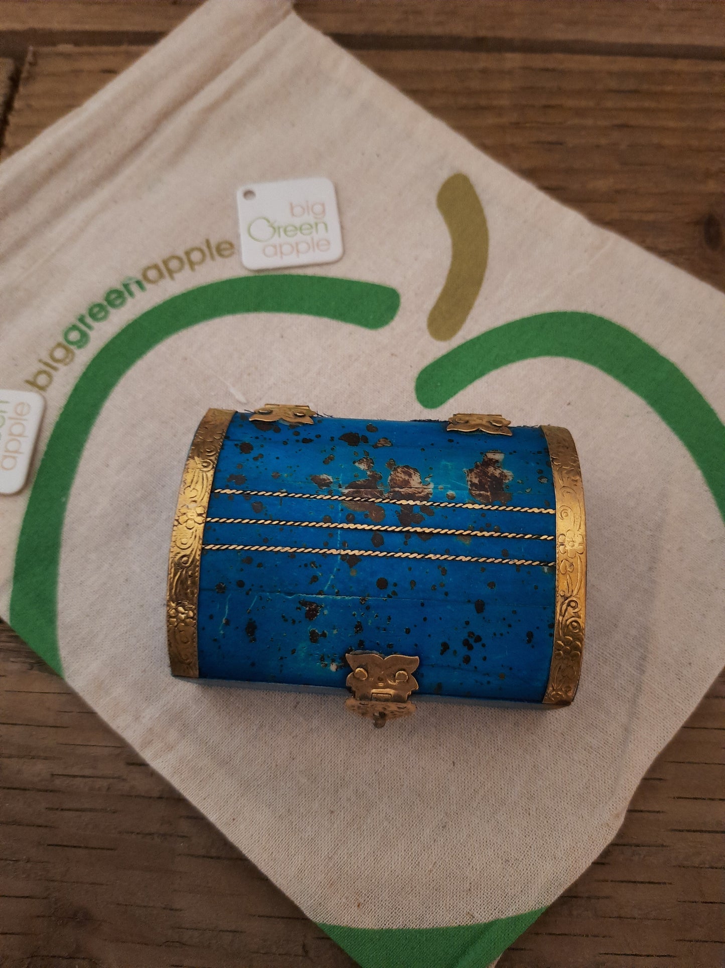 Vintage Style Wooden Trinket