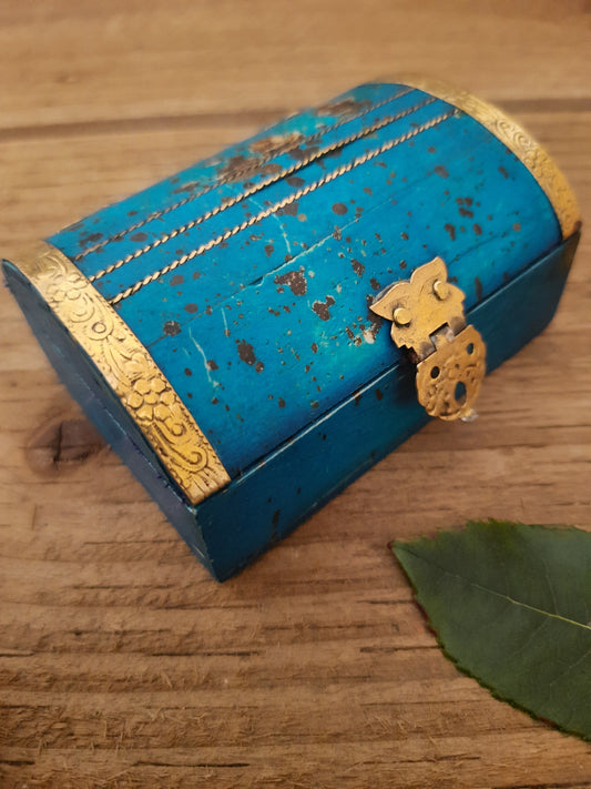 Vintage Style Wooden Trinket