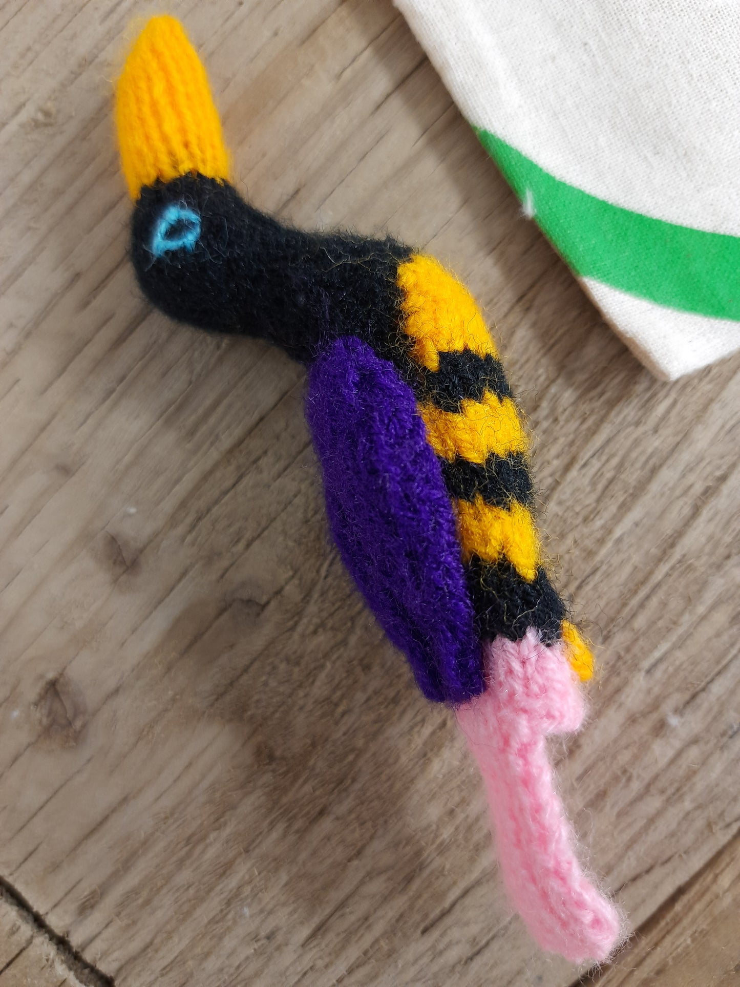 Cute Fair Trade Bird Finger Puppet