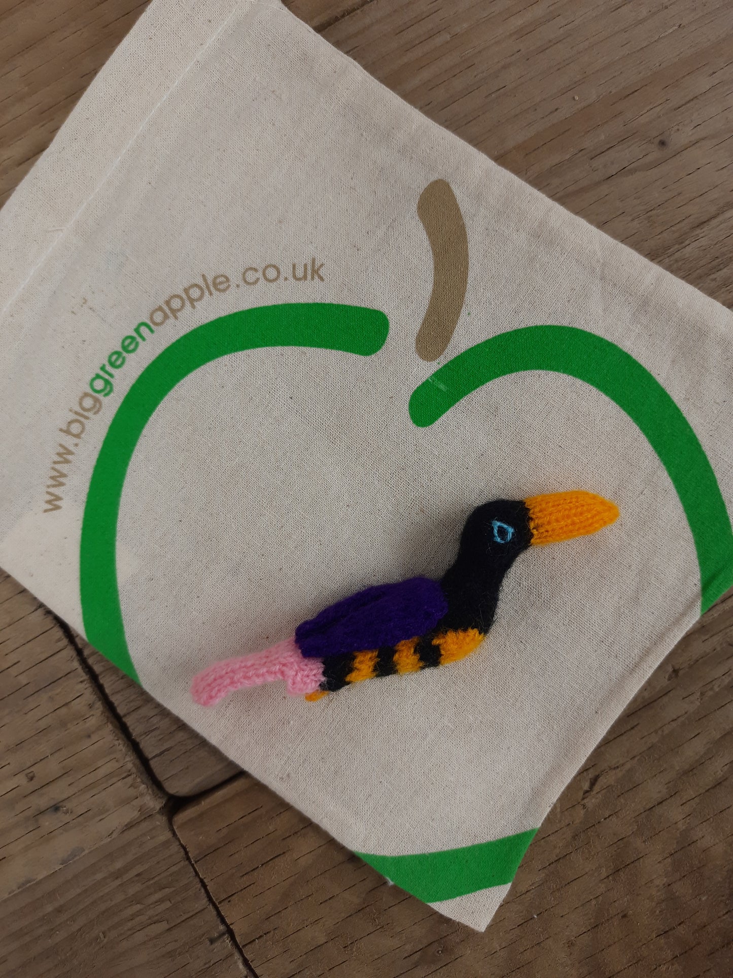 Cute Fair Trade Bird Finger Puppet