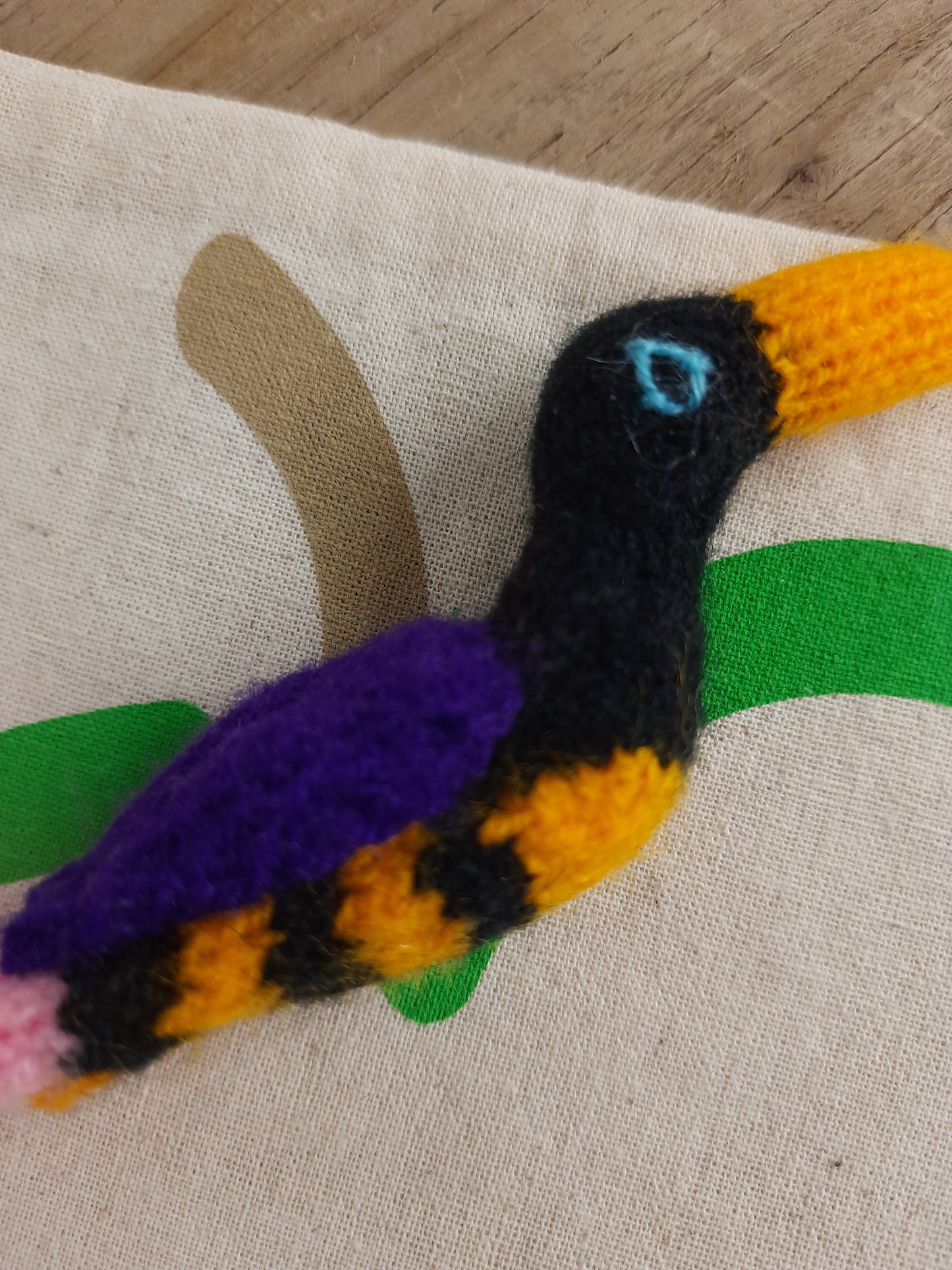 Cute Fair Trade Bird Finger Puppet