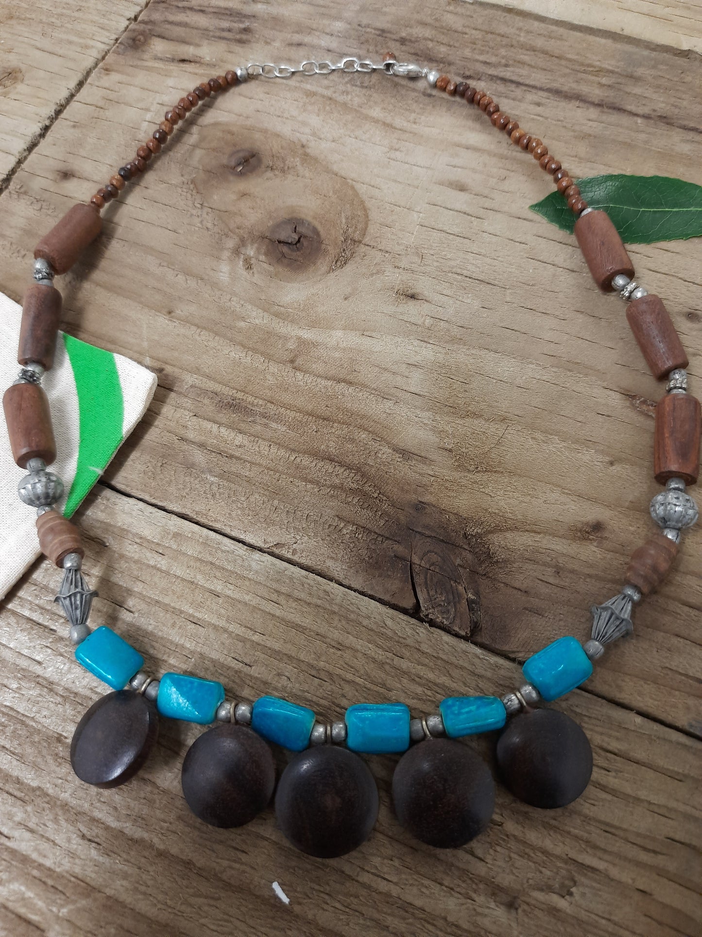 Colourful Soul Artisan Wooden Statement Necklace