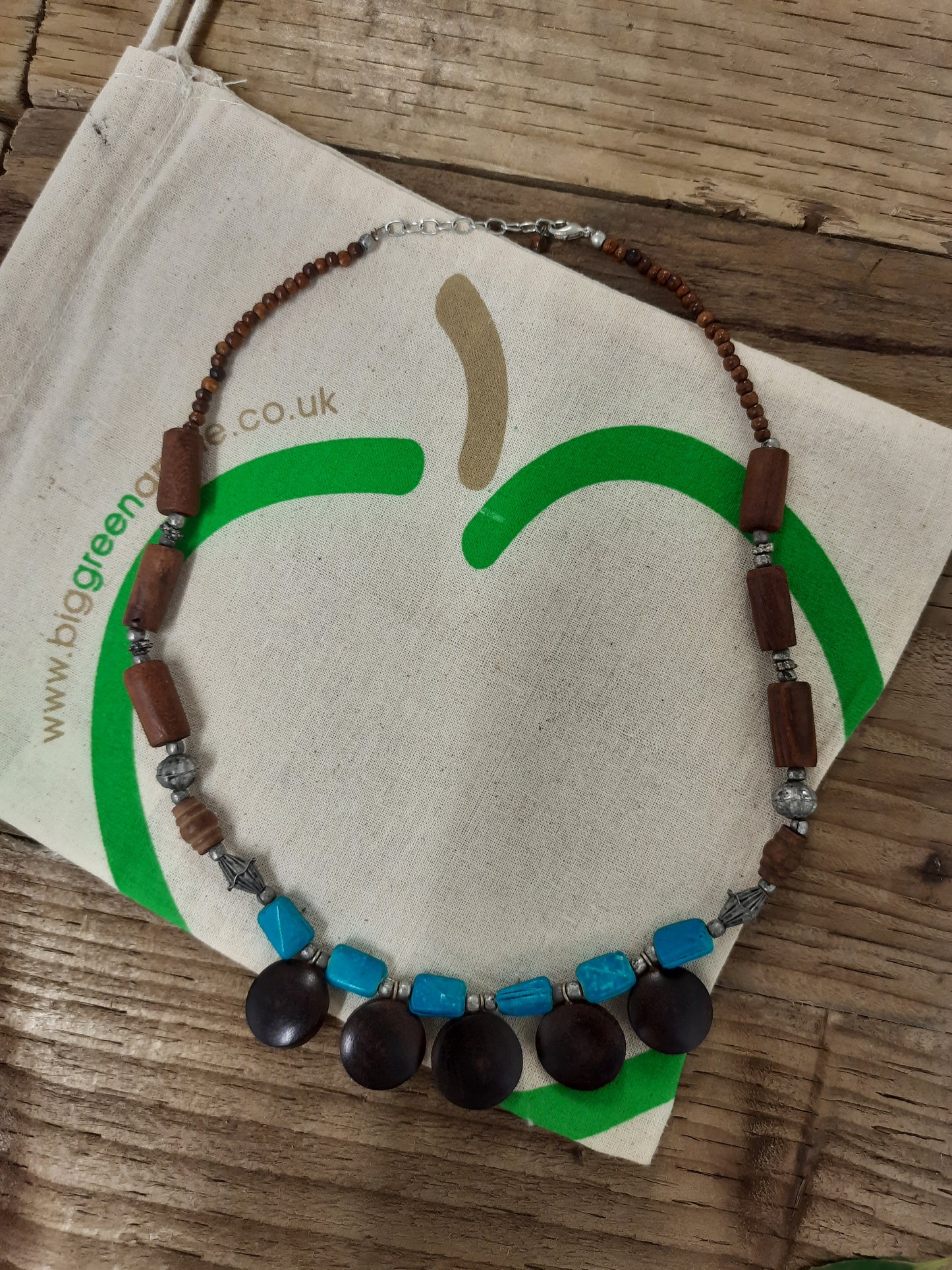 Colourful Soul Artisan Wooden Statement Necklace