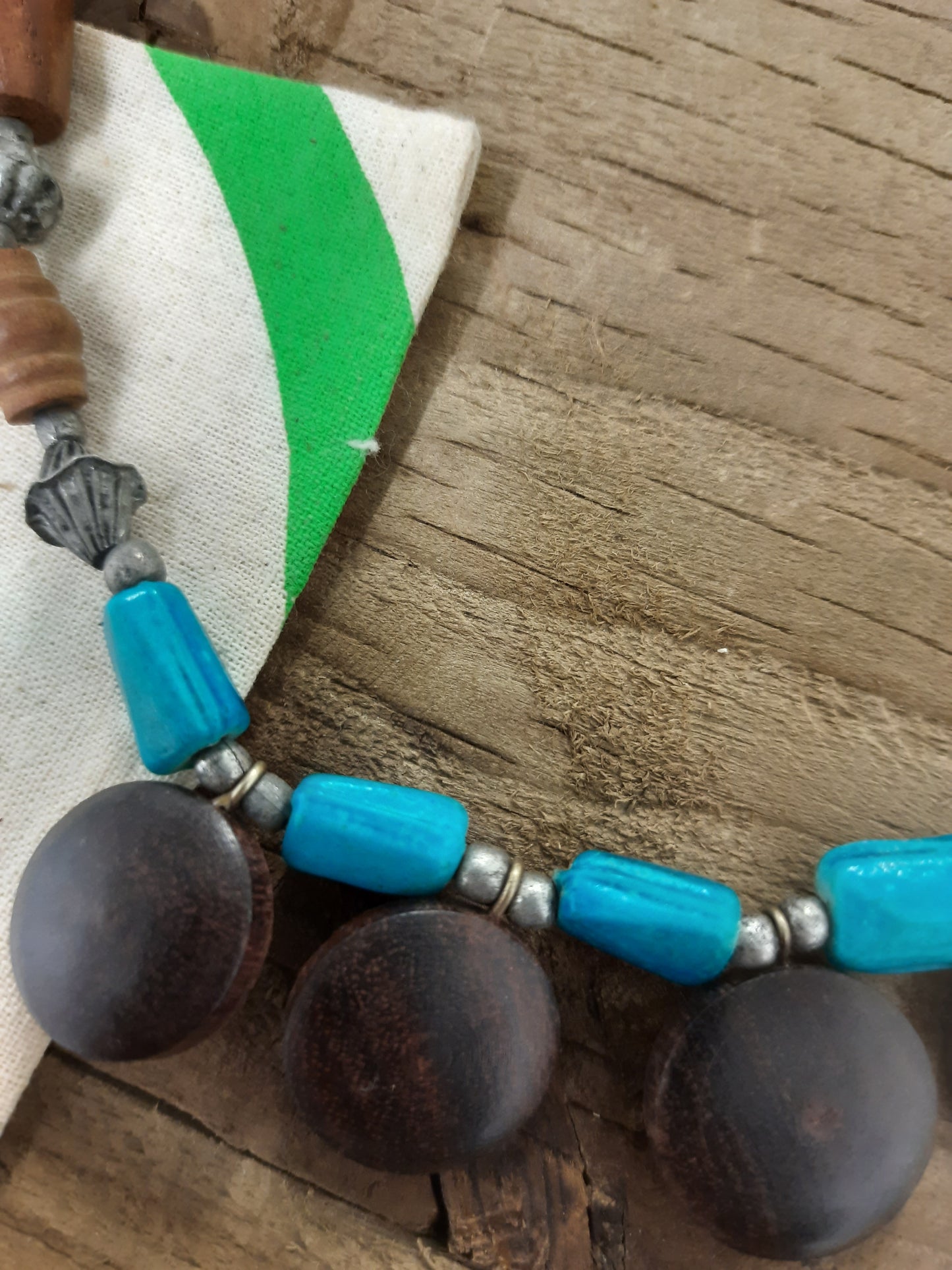 Colourful Soul Artisan Wooden Statement Necklace
