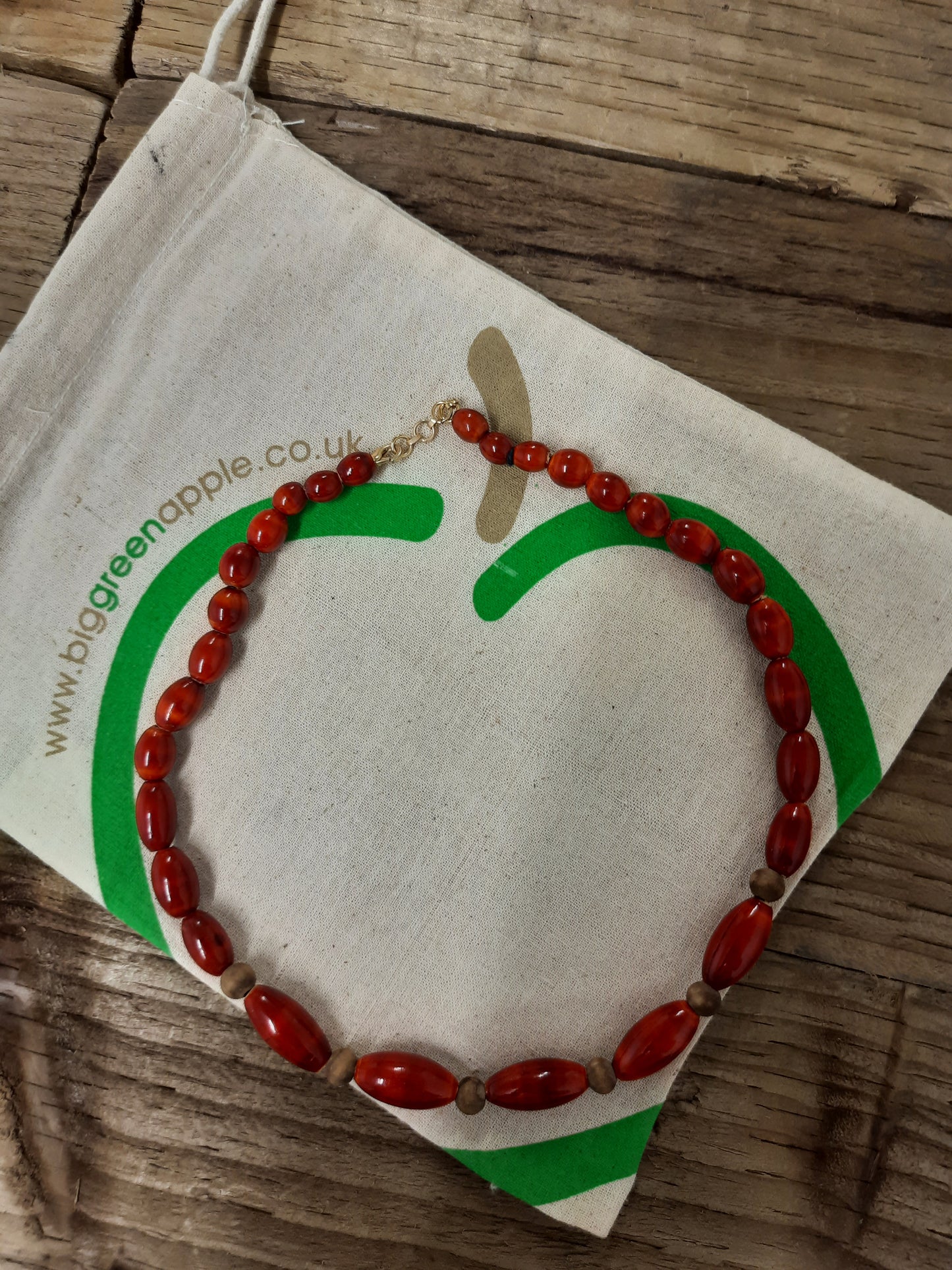 Eco Friendly Gift Ideas, Necklace, Sustainable Gift Ideas, Ethical Shopping, Sustainable Jewellery, Birthday Gifts For Her, BIG GREEN APPLE 