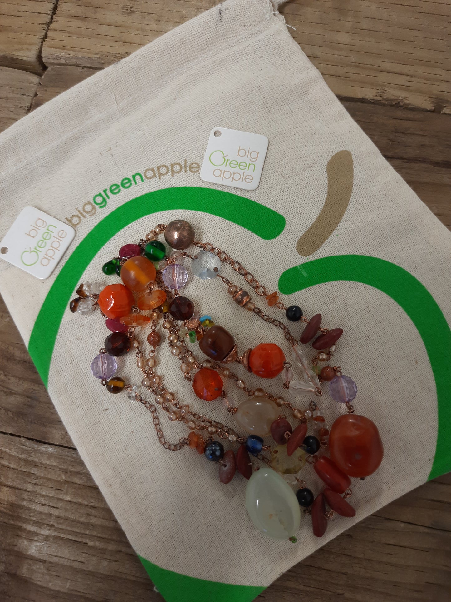 Necklaces, Eco Gifts For Her, Sustainable Brands UK, Ethical Store, Fair Trade Jewelry, BIG GREEN APPLE 