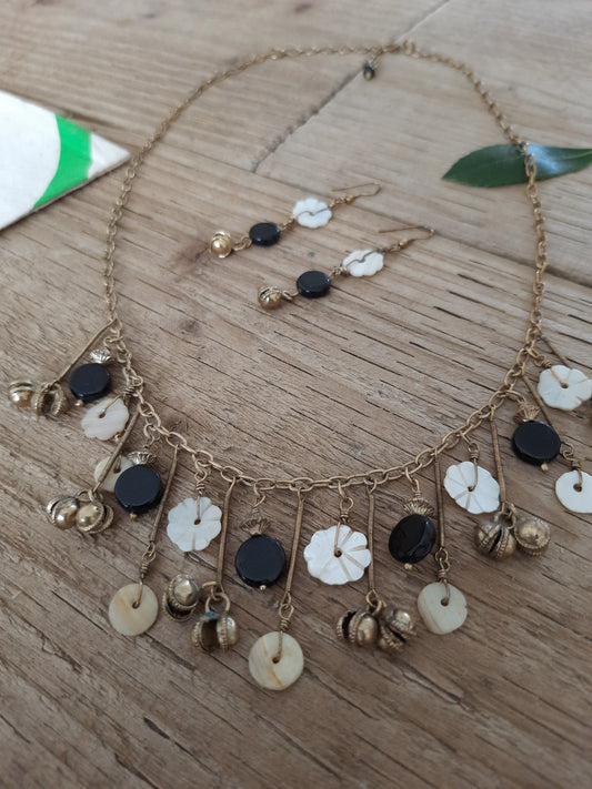 Fair Trade necklace and matching earrings set