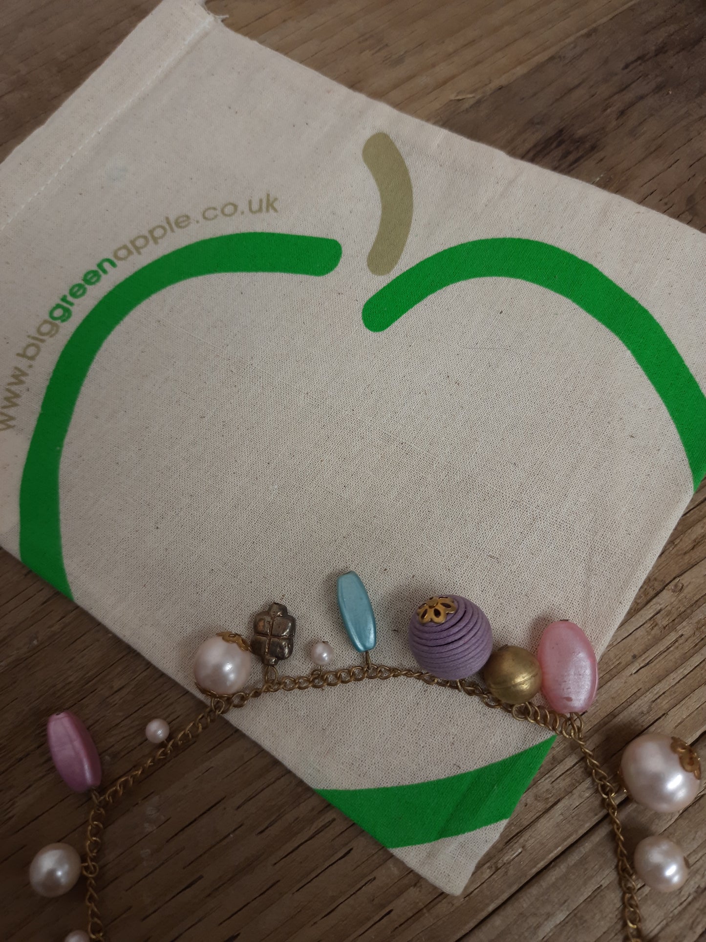 Necklaces, Fair Trade Necklace, Ethical Store, Gift, Eco Conscious, BIG GREEN APPLE